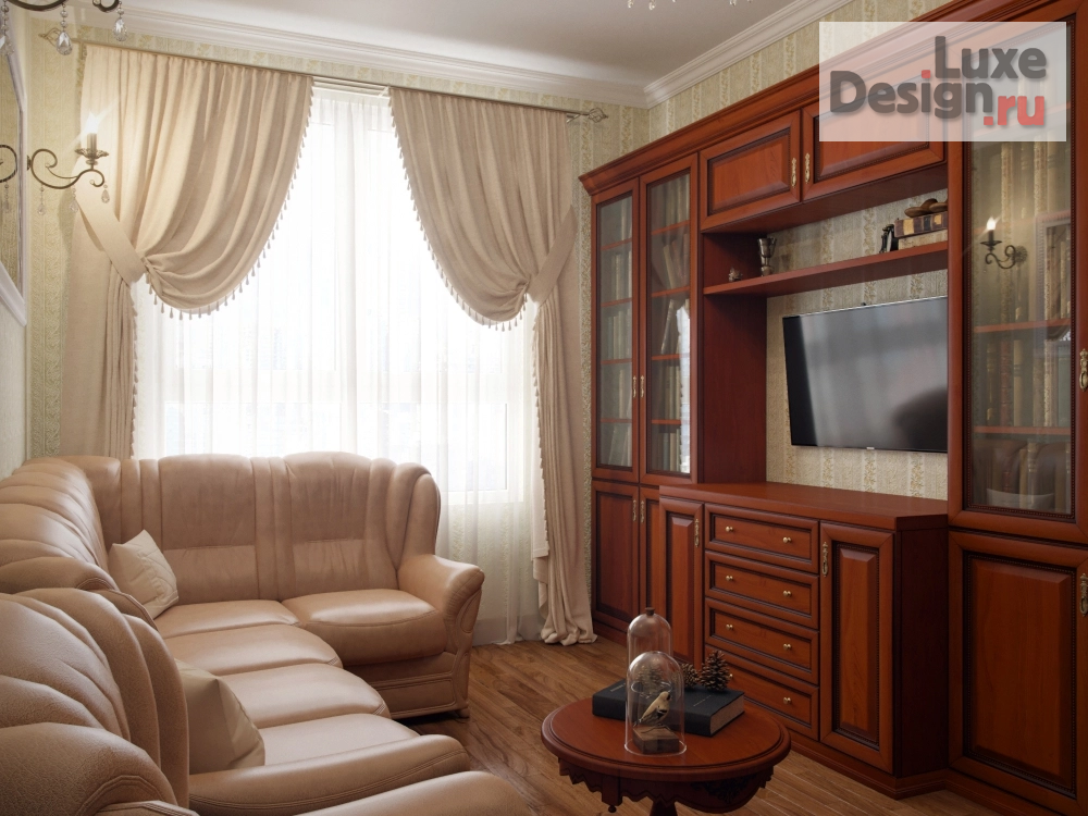 Дизайн интерьера трехкомнатной квартиры "Квартира в классичекском стиле " (фото 14)