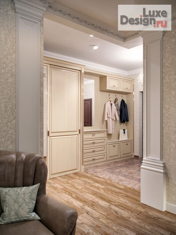 Дизайн интерьера трехкомнатной квартиры "Квартира в классичекском стиле " (фото 15)