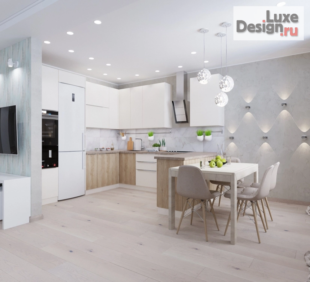 Дизайн интерьера трехкомнатной квартиры "Квартира на Взлетной" (фото 9)