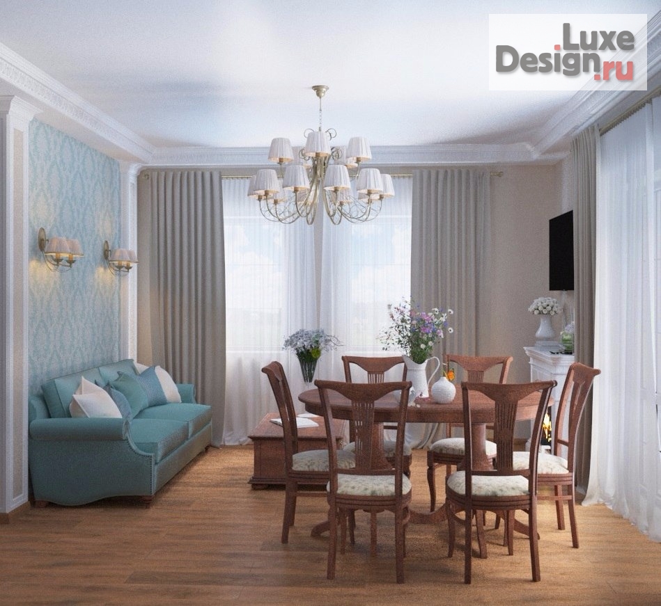 Дизайн интерьера загородного дома "Проект интерьера загородного дома в пос. Лесной, г. Барнаул" (фото 4)