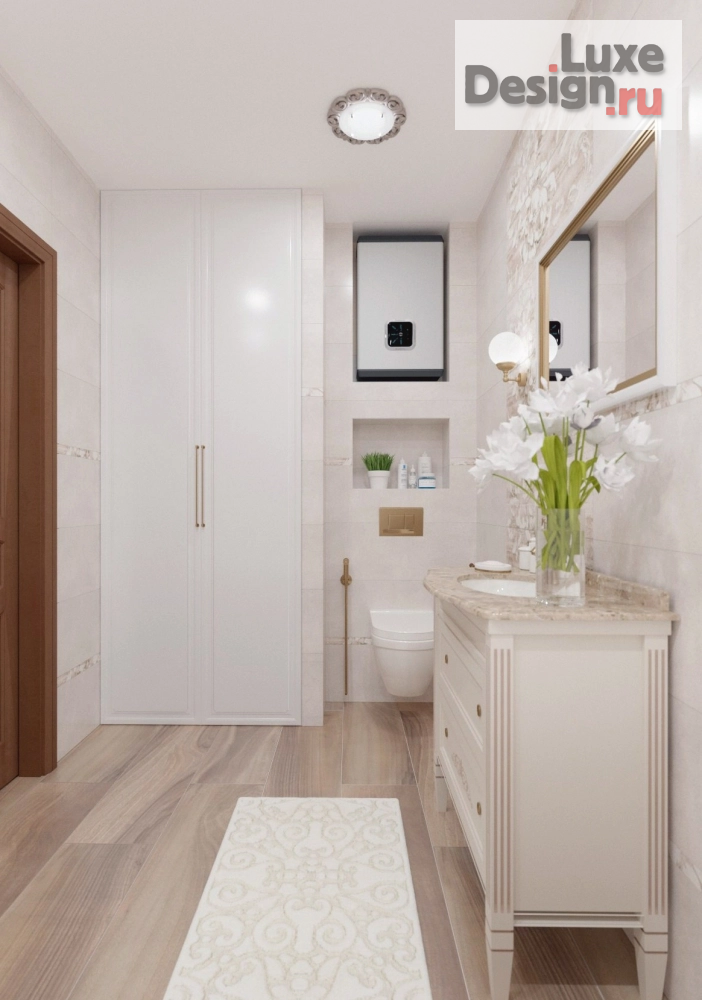 Дизайн интерьера трехкомнатной квартиры "Квартира в классичекском стиле " (фото 17)