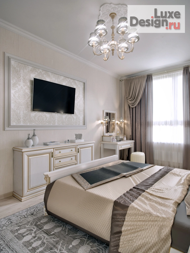 Дизайн интерьера трехкомнатной квартиры "Квартира в классичекском стиле " (фото 21)