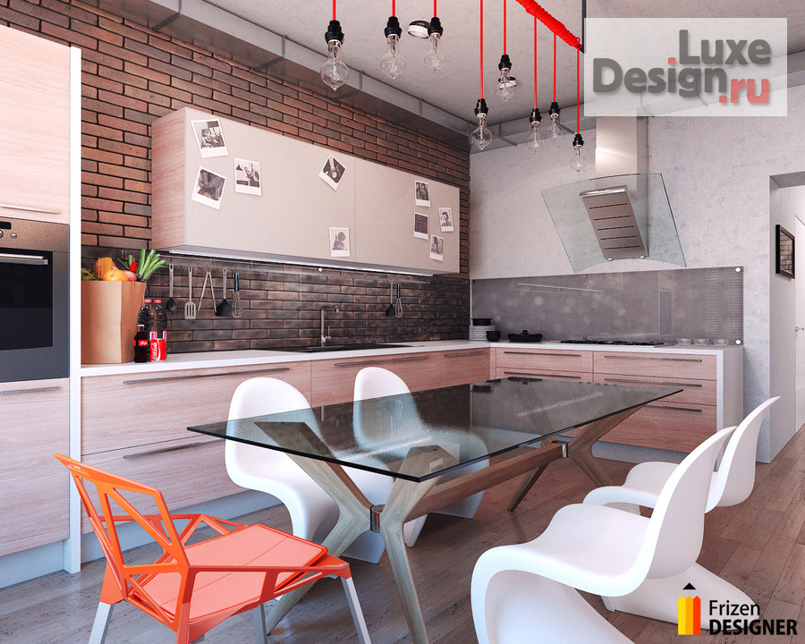 Дизайн интерьера квартиры "Дизайн квартиры холостяка. Сочетание стилей Лофт и Модерн." (фото 4)