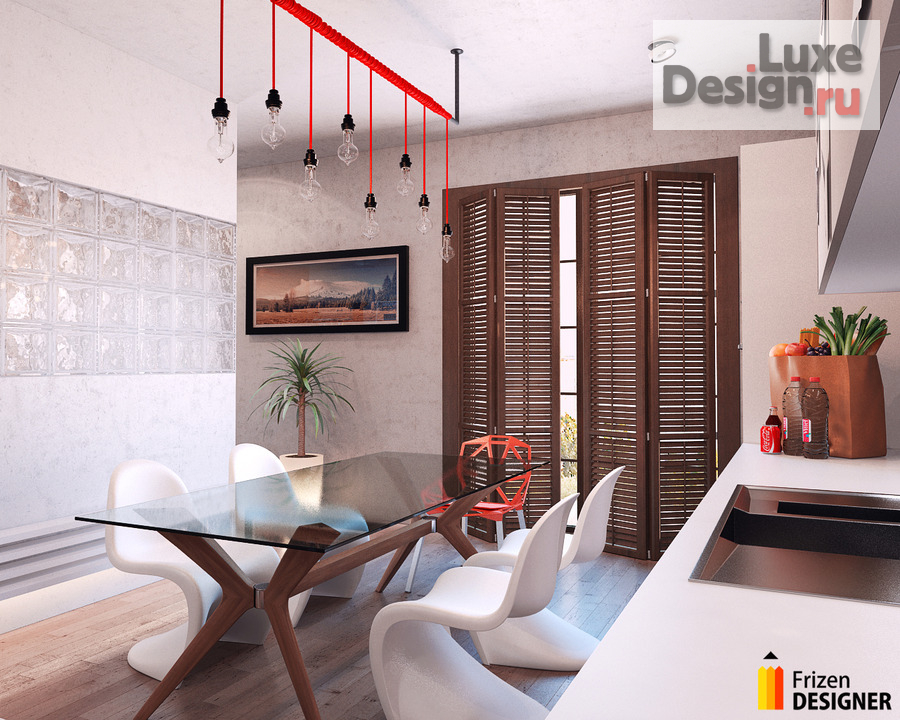 Дизайн интерьера квартиры "Дизайн квартиры холостяка. Сочетание стилей Лофт и Модерн." (фото 5)