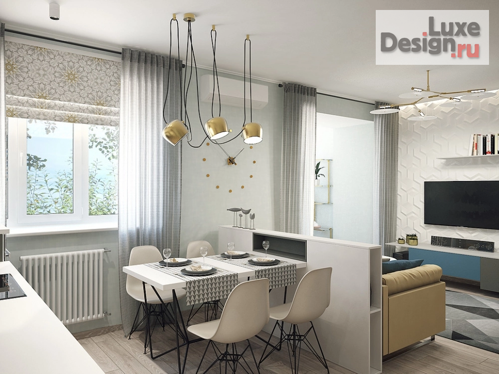 Дизайн интерьера однокомнатной квартиры "ДИЗАЙН-ПРОЕКТ НЕБОЛЬШОЙ КВАРТИРЫ" (фото 3)