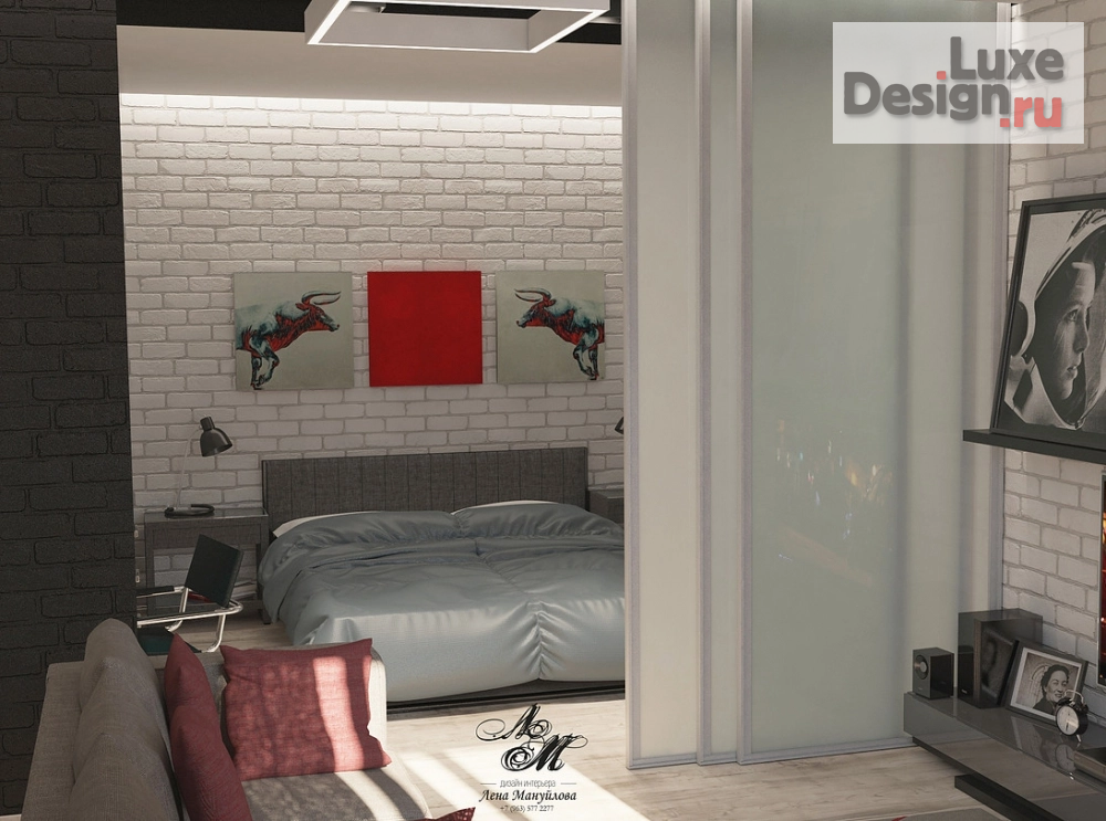 Дизайн интерьера квартиры "Проект квартиры в стиле лофт" (фото 4)