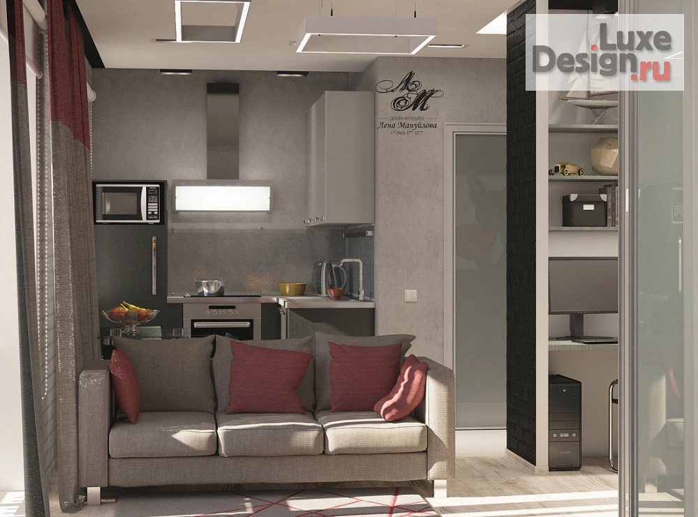 Дизайн интерьера квартиры "Проект квартиры в стиле лофт" (фото 5)