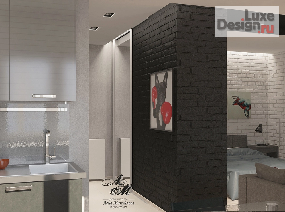 Дизайн интерьера квартиры "Проект квартиры в стиле лофт" (фото 1)