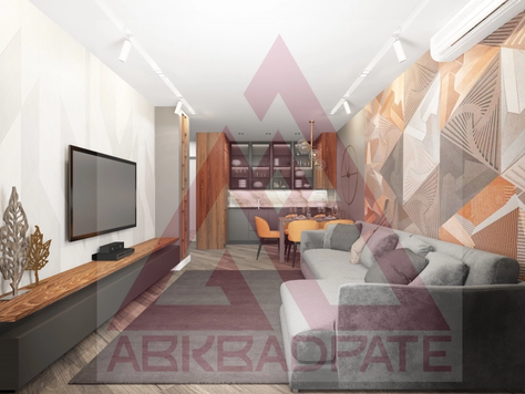 Дизайн интерьера гостиной в Барнауле "Гостиная-студия Барнаул"