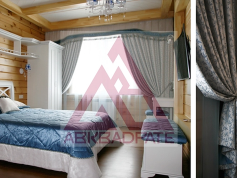 Дизайн интерьера спальни в Барнауле "Спальня в коттедже из бруса"